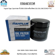Oil Filter Toyota Tiger Year 2000-2004 Diesel Engine 2.5L/3.0L D4D [1/2KD-FTV] 90915-TD003/15600-250