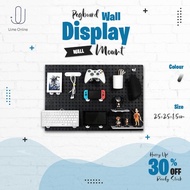 U.me Ready Stock Pegboard Perforated Display Board Wall Display Rack Peg Board Wall Mounted Hole Boa