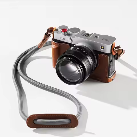 SmallRig X-E5 Half Case , Camera Leather Case Kit for FUJIFILM X-E5 with Leather Shoulder Strap Brow