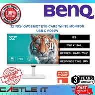 BenQ GW3290QT 32 Inch IPS QHD 75Hz 5ms Eye-Care Monitor USB-C PD65W White