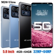 M20 Uitra สมาร์ทโฟน5.8นิ้ว,หน้าจอ Ultra-Clear 4G/5G 32MP กล้อง4 + 64GB + 13.0แอนดรอยด์64MP