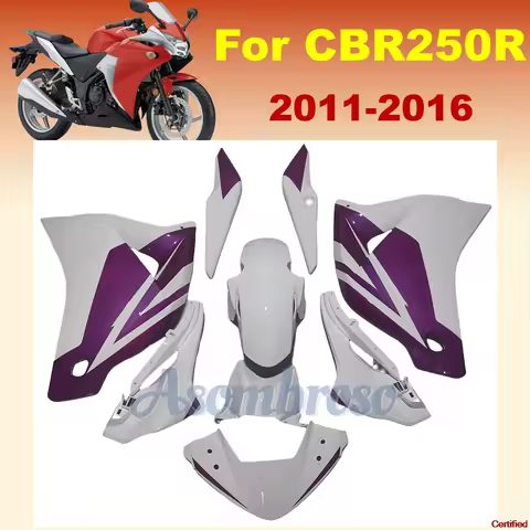 Purple white Bodywork Set for CBR250RR CBR250R 2011 2012 2013 2014 2015 2016 CBR 250R Motorcycle Fai