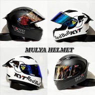 ( ) Helm Full Face KYT R0 Solid Paket ng RedBull (