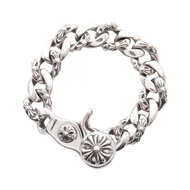 【二手】Chrome Hearts FNCY CHN LNK 花式鍊扣手鍊，925純銀，男士，二手 A