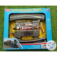 Kids Toy Simulated Train Set With Container Track