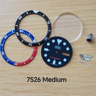 7S26 Medium Hand Dial Crown Bezel Glass Seiko Divers Replacement Luminous
