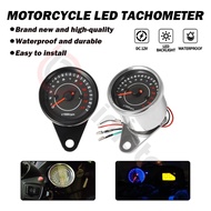 Universal Rpm Meter 12v Motorcycle Tachometer Meter Led Backlight 13k Rpm Shift Modify Rpm Meter