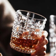 Whiskey Glass Creative Wine Glass Set Retro Crystal Glass ins Style High-value Whiskey Glass