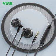 VPB Bass Earbud Headphone with Remote & Microphone Ear Earphone Stereo Sound  handfree Type C Type-C