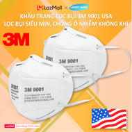 [CHÍNH HÃNG] Hộp 50 chiếc khẩu trang 3M 9001 tiêu chuẩn Mỹ NIOSH N90 Lọc Bụi Siêu Mịn PM2.5 Chống Vi