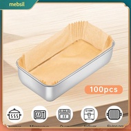Non-stick Toast Tray Liner Bread Tray Liner Non-stick 100pcs Non-stick Bread Loaf Pan Liners 9x5 Inc