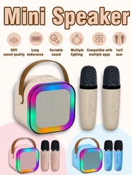1 Set Of Wireless Microphone Speaker Set National K Song Home Interactive Audio Family Party Outdoor