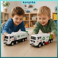 KANGNKA Garbage Truck Toy, Simulation Model Toy Car Recycling Sanitation Vehicle, Interactive Plasti