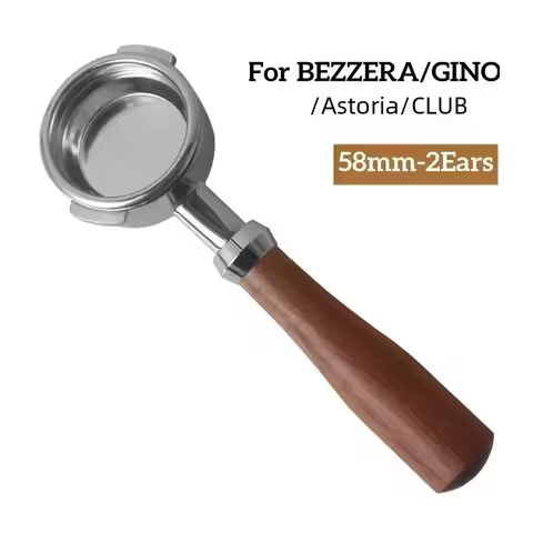 Stainless Steel Filter Holder 58mm Bottomless Portafilter For BEZZERA/Astoria/KLUB/GINO Coffee Machi