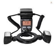 YONGNUO YN24EX Dual Head Macro Flash Camera Speedlite GN18 TTL Auto/ Manual Flash 5600K 3s Recycle T