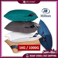 VRstar Bantal Hilton Pillow 1KG 1000G Bantal Hotel Tidur Sleeping Pillow Polyester Fabric Breathable