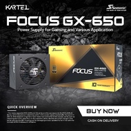 แหล่งจ่ายไฟ SEASONIC Focus Gold GX-650 (SSR-650FX)