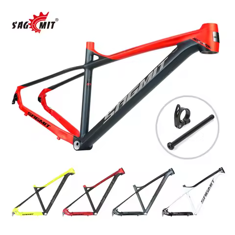 SAGMIT 27.5 Bicycle Frame 12x142mm Aluminum Alloy 27.5er MTB Frame Tapered Head Tube for 15 to 17 in