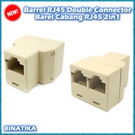 Rj45 Barrel Double Connector RJ45 2in1 Branch Barrel