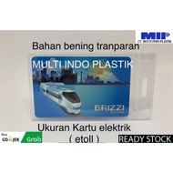 etoll tranparan tebal/uk 6x9/plastik nametag/kantong id card/cover id