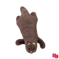 Cute Lying White Ferret Plush Toy Soft Downy Stuffed Ferret Doll Fluffy Plushie Comfort Buddy Birthd