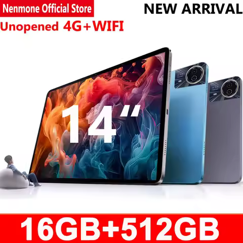 Nenmone Mpad15 14 Inch Tablet Android 15 16GB+512GB 1920*1200 4G Phone Call Tablet 14inch Bluetooth 