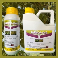 1L 4L Farmco-K40 / MCPA-Potassium 40% / Racun Keladi Agas / Sesuai guna pada padi / NU 40K /Fezone 4