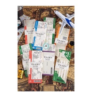 NOTE PAPER FLIGHT TICKET