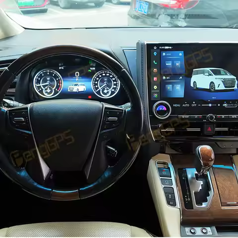 Car LCD Dashboard For Toyota Alphard Vellfire 2015~2022 Digital Cluster Instrument Panel Cockpit Mul