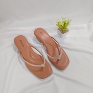 Oscjaya (SL-3cm) Women's Sandals with 3cm Tofu Heels/ Heels Trendy Women's Sandals 3cm Heels