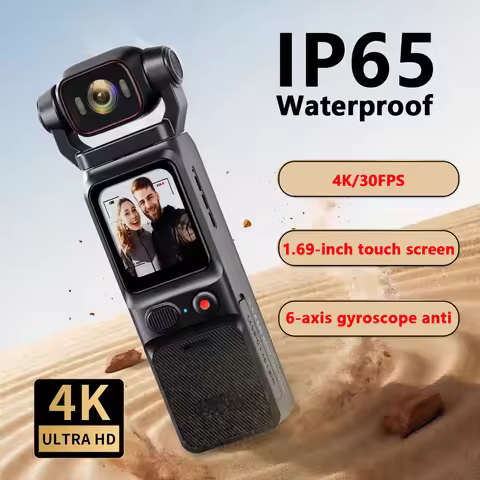 L18 4K Touch Screen Pocket Camera WiFi Outdoor DV 180° Rotatable Ultra HD Anti Shake Portable Body C