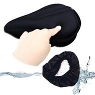 Bicycle ≪Saddle cover cushion saddle buttocks ≫ Fitness bike spin bike cross bike waterproof super thick shock absorption soft black rain cover with non-slip easy installation