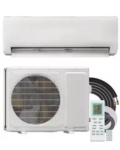 Mini Split AC/Heating System, Energy Efficient Inverter AC Unit with 1 Ton Heat Pump, 12000 BTU Air 