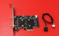 (讓您輕鬆把筆電不要的mini PCI-E無線網卡接上PC!) NB mini PCI-E無線網卡轉PCI-E全高轉接卡