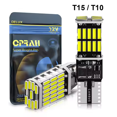 2/10pcs LED T15 W16W 921 T10 W5W Car LED Light Canbus No Error For Vehicle Bright 4014SMD Interior D