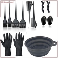 Alittlesetrtomj Hair Dye Brush And Bowl Set Ear Caps Dye Mixer Hair Tint Dying Coloring Applicator D