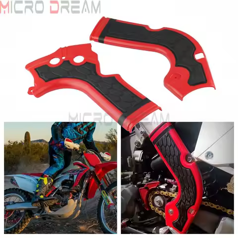 Dirt Bike Red Plastic Frame Guard For Honda CRF450R 2013-2016 CRF250R 2014 -2016 CRF 250R 450R 2015 