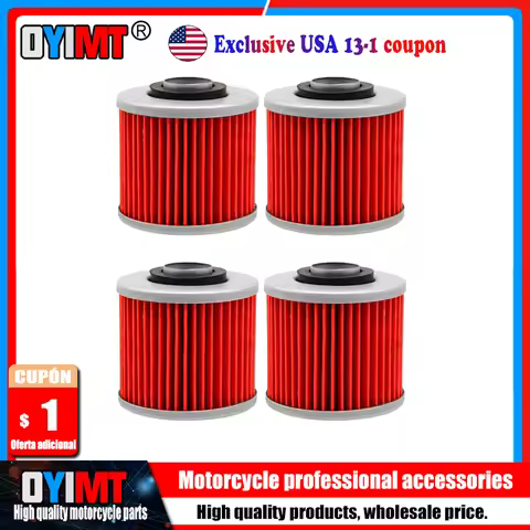 1/2/4/6 Pcs Motorcycle Oil Filter For YAMAHA XT250 XT400 XT500 XT600 Tenere XT 600 E XT600Z XT660 XT