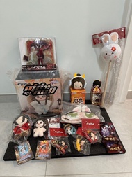 🔥價格如圖2-5，多買多平🔥天官賜福 謝憐 花城 三郎 官方正版授權着衣毛絨娃娃甜夢護身符眼罩盲盒figure大頭毛公仔立牌鎖匙扣咕咕樂吊牌紀念牌貼紙按摩玩偶錘仔坐姿掛件 漫畫官方周邊Bilibili