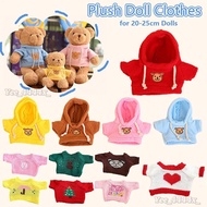 20-25cm Plush Doll Clothes Cartoon Hoodies Puppet Clothes for Stuffed Bear Capybara Animals faotyph