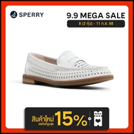 SPERRY WOVEN SEAPORT PENNY รองเท้าโลฟเฟอร์ ผู้หญิง สีขาว ( FLT - 13966820 )