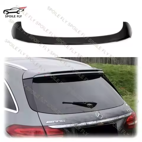 For Mercedes-Benz C Class W205 Estate C180 C200 C260 C63 AMG Rear Roof Wing Spoiler Glossy Black Or 