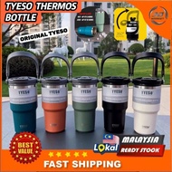 Tyeso 750ml / 900ml New Portable Tumbler with Handle Stainless Steel Coffee Cup Double Vacuum Insulation