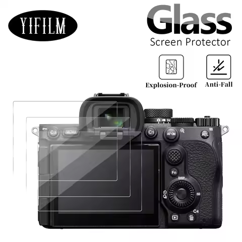 2PCS Tempered Glass For Sony A74 A7M4 A7IV A7RV A7RIV A7R4 A7RM4 A7RII RIII A7SII Camera Screen HD A