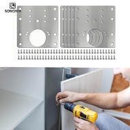 [SONONIA] 6x Cabinet Hinge Repair Plate Door Hinge Repair Kit for Locker Door Drawer