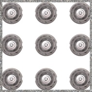 (PQAT) 9 PCS Electric Blade Shaving Shaver Head Double Ring Blade for FR8 Replacement Part