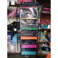 6-Tier Hanging Bag Rack Rainbow Zipper HBO R Zipper Lerekan Zipper