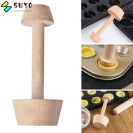 SUYO Wooden Egg Tart Mould Baking Supplies  Wood Pastry Pusher Pastry Pusher