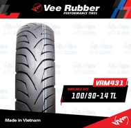 100/90-14 TL VEE RUBBER VRM431 100/90 - 14 57P TL Motorcycle Tire  OEM Honda Click  Size: Height/Wid