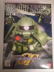 未砌模型 SD BB戰士 218 綠渣古 Zaku II F型